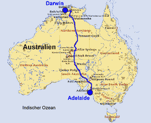 Australien - Darwin bis Adelaide